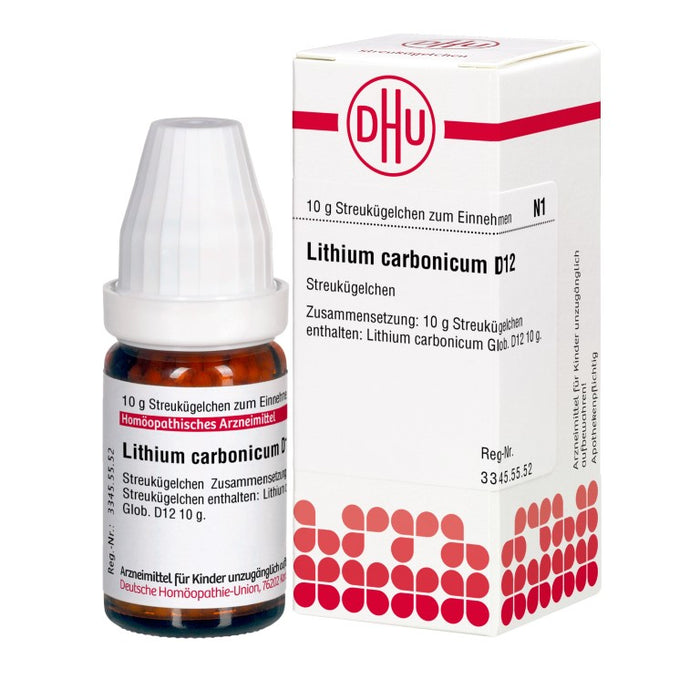 DHU Lithium carbonicum D12 Streukügelchen, 10 g Globuli