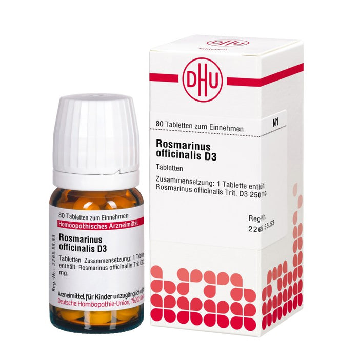 Rosmarinus officinalis D3 DHU Tabletten, 80 St. Tabletten