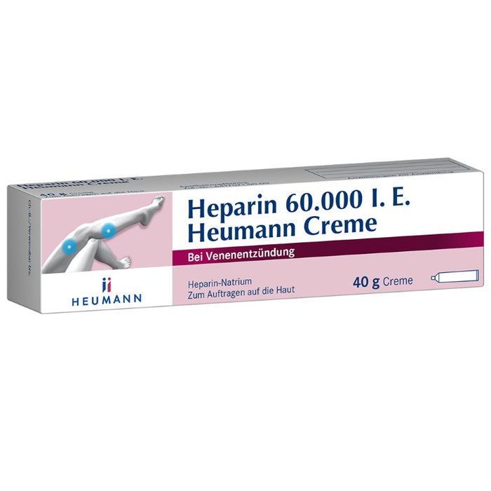 Heparin 60.000 I.E. Heumann Creme bei Venenentzündung, 40 g Cream