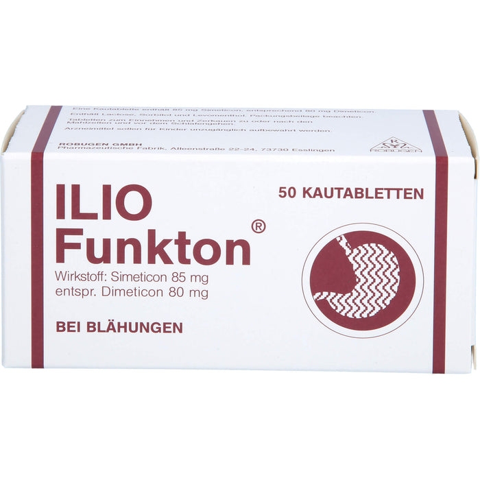 ROBUGEN Ilio-Funkton Kautabletten bei Blähungen, 50 St. Tabletten