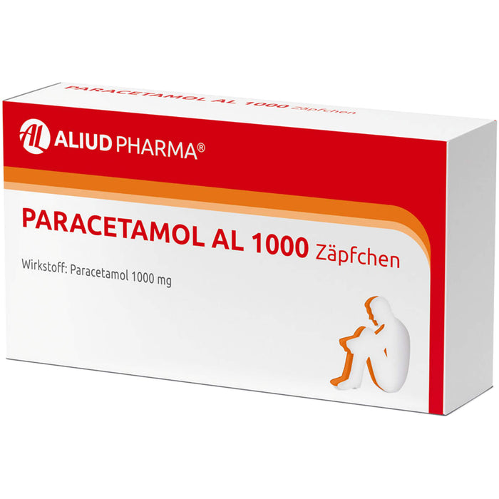 Paracetamol AL 1000 Zäpfchen, 10 St. Zäpfchen