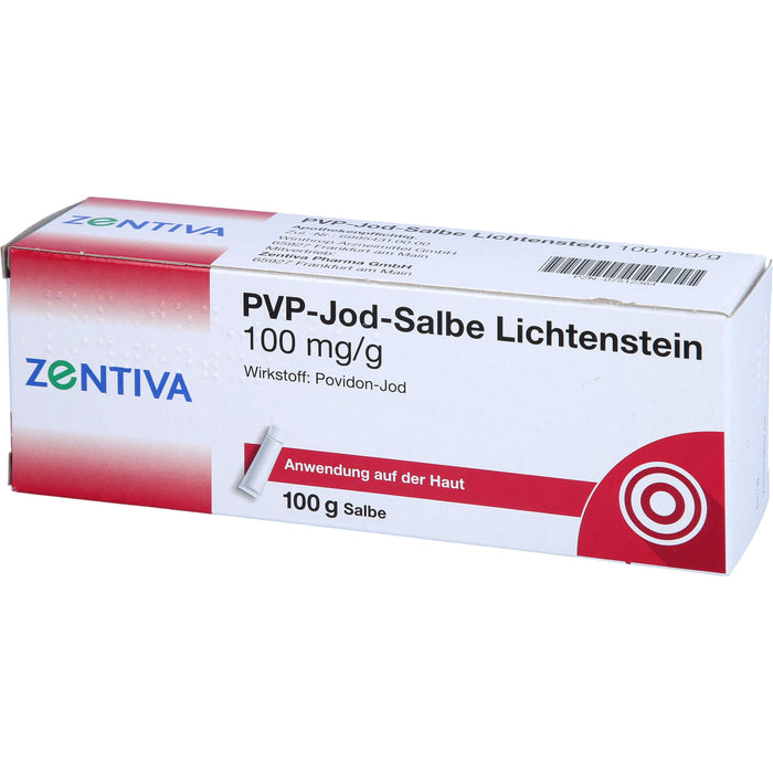 ZENTIVA PVP-Jod-Salbe Lichtenstein 100 mg / g, 100 g Onguent