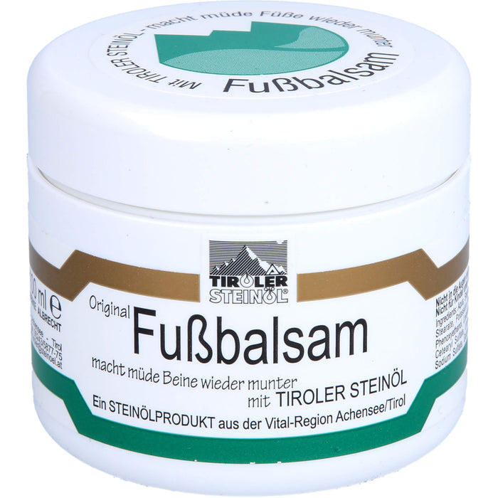 TIROLER STEINÖL Fußbalsam, 100 ml Creme