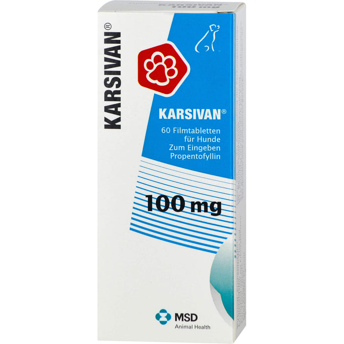 KARSIVAN 100 mg Filmtabletten für Hunde, 60 St. Tabletten