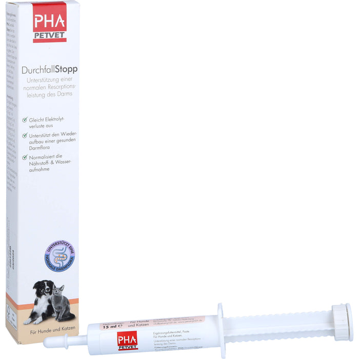 PHA Durchfallstopp für Hunde, 15 ml Paste