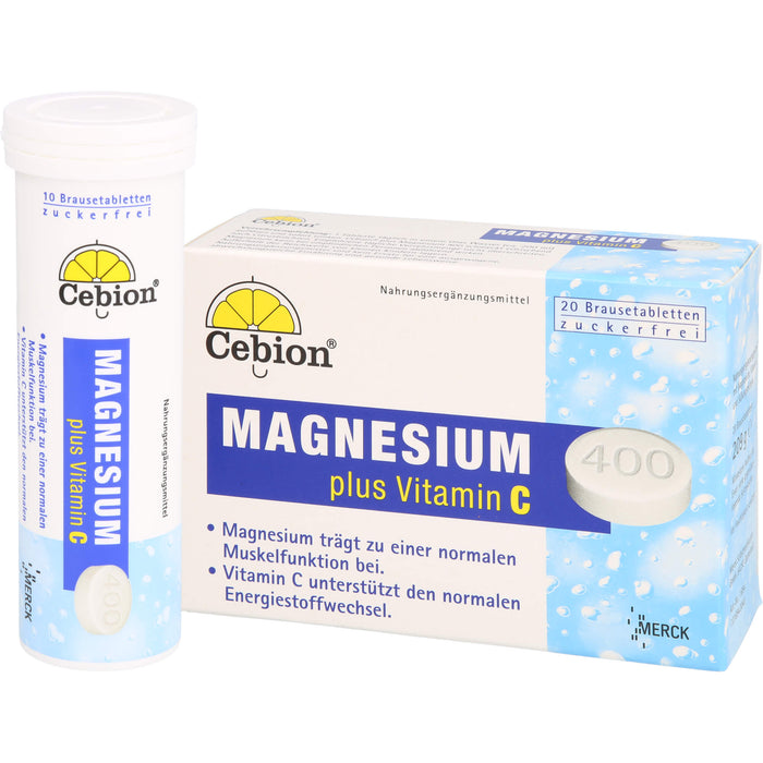 Cebion Magnesium plus Vitamin C Brausetabletten, 20 pcs. Tablets