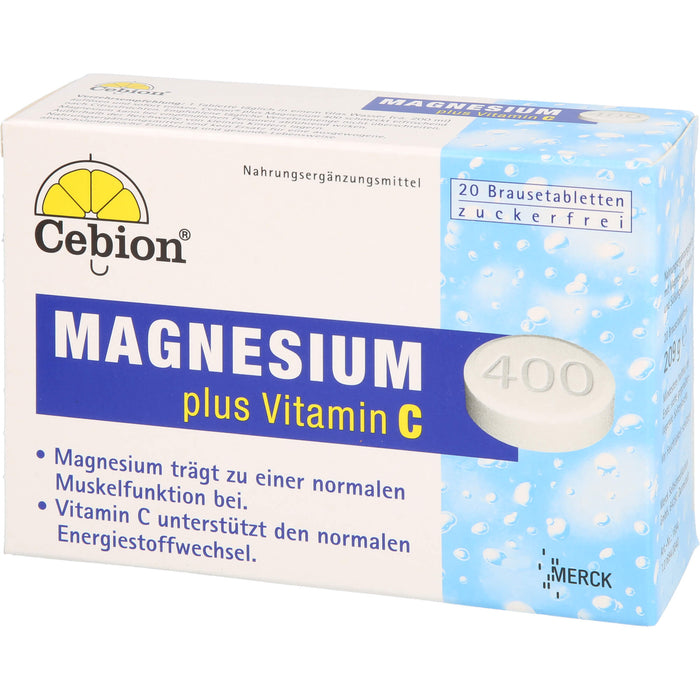 Cebion Magnesium plus Vitamin C Brausetabletten, 20 pc Tablettes