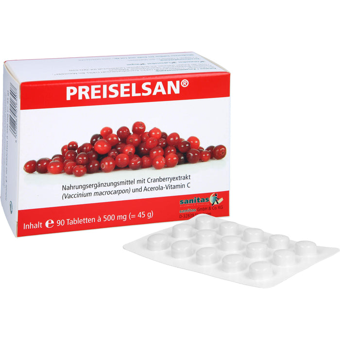 PREISELSAN mit Cranberryextrakt Tabletten, 90 pc Tablettes