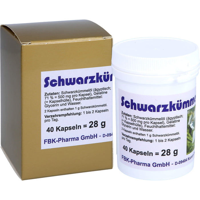 Schwarz Kuemmel Oel, 40 St KAP