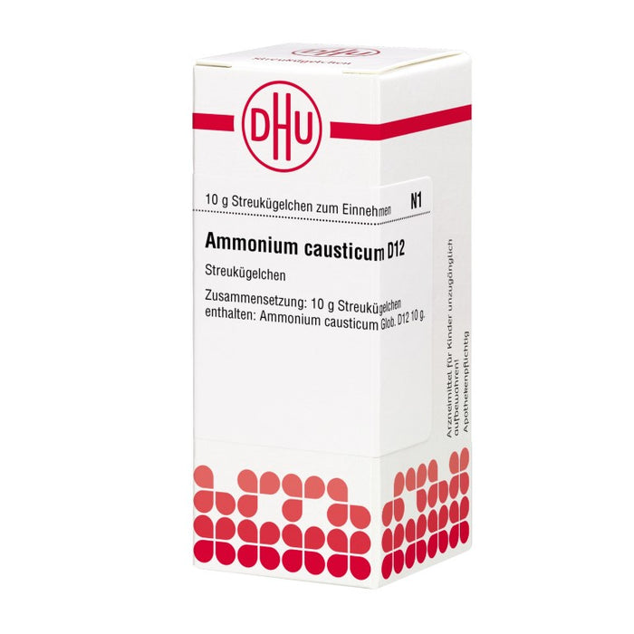 Ammonium causticum D12 DHU Globuli, 10 g Globuli