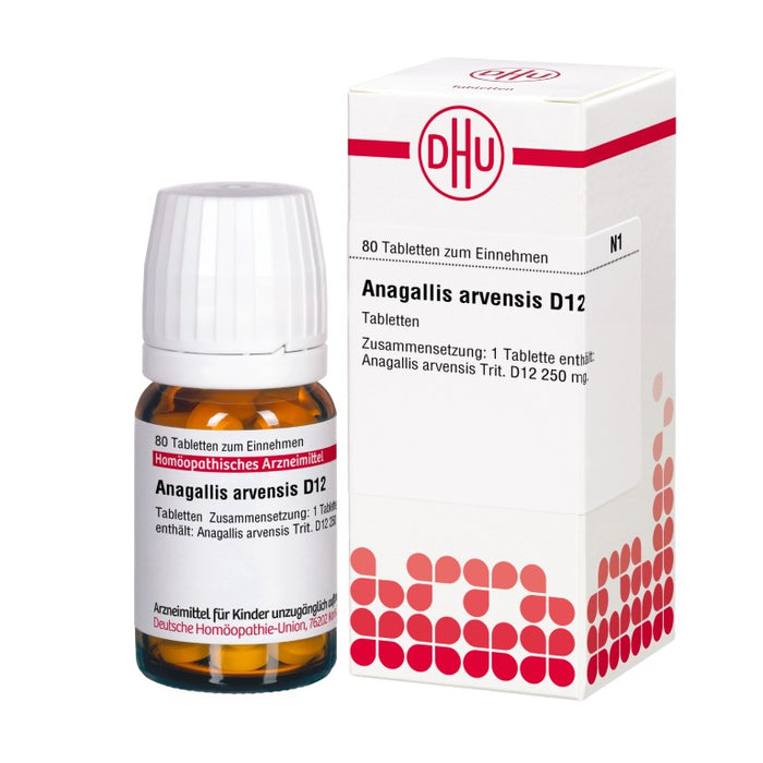 DHU Anagallis arvensis D12 Tabletten, 80 pc Tablettes