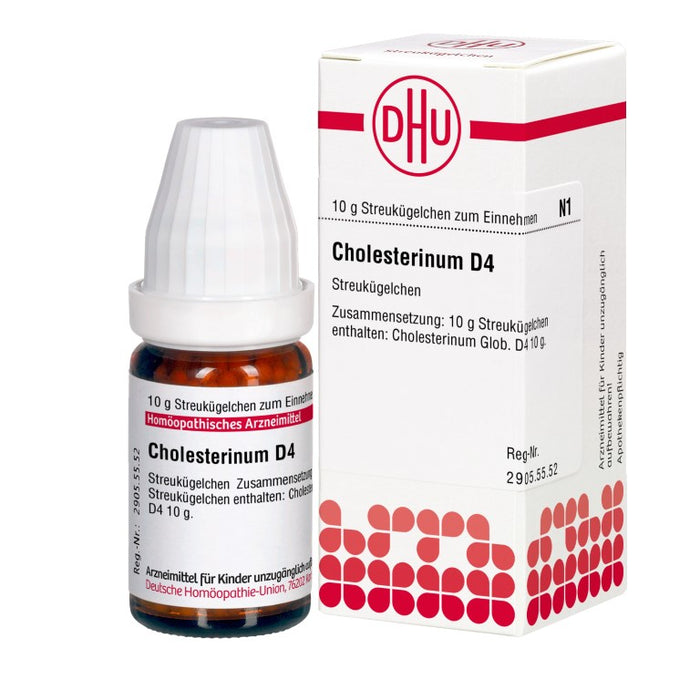 DHU Cholesterinum D 4 Streukügelchen, 10 g Globules