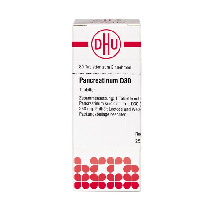 DHU Pancreatinum suis D30 Tabletten, 80 pc Tablettes