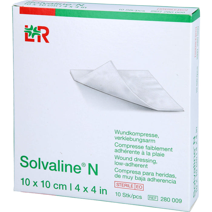 Solvaline N 10x10 cm, 10 pc Compresses