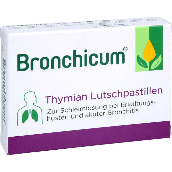 Bronchicum Thymian Lutschpastillen, 20 St. Tabletten