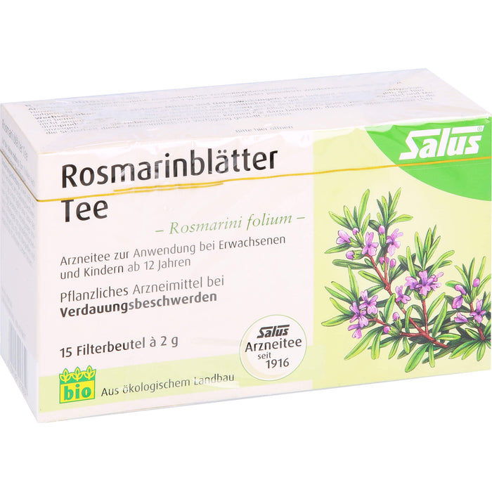 Salus Rosmarinblätter Arzneitee bei Verdauungsbeschwerden, 15 pcs. Filter bag