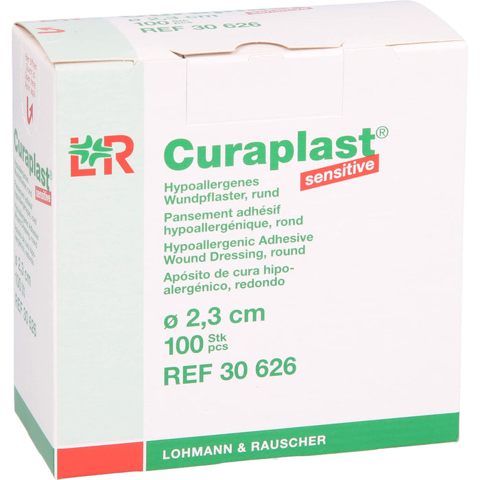 Curaplast Sensitiv rund, 100 pc Pansement