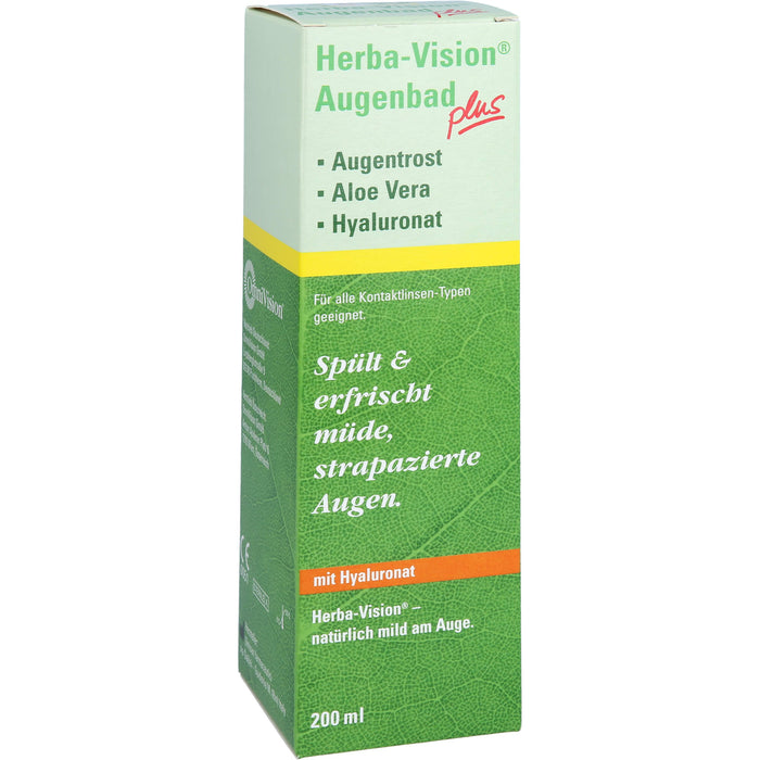 Herba-Vision Augenbad plus spült und erfrischt müde, strapazierte Augen, 200 ml eye bath