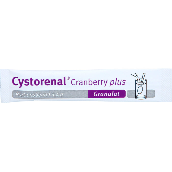 QUIRIS Cystorenal Cranberry plus Pulver für eine gesunde und starke Blase, mit Kürbiskernextrakt, Vitamin B2 und C, 20 pc Sachets