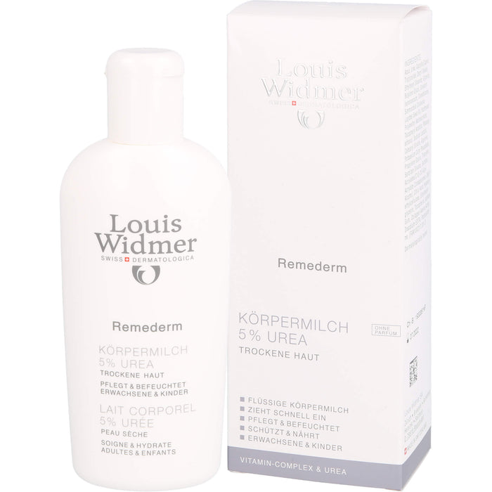 Louis Widmer Remederm Körpermilch 5 % Urea, 200 ml Cream