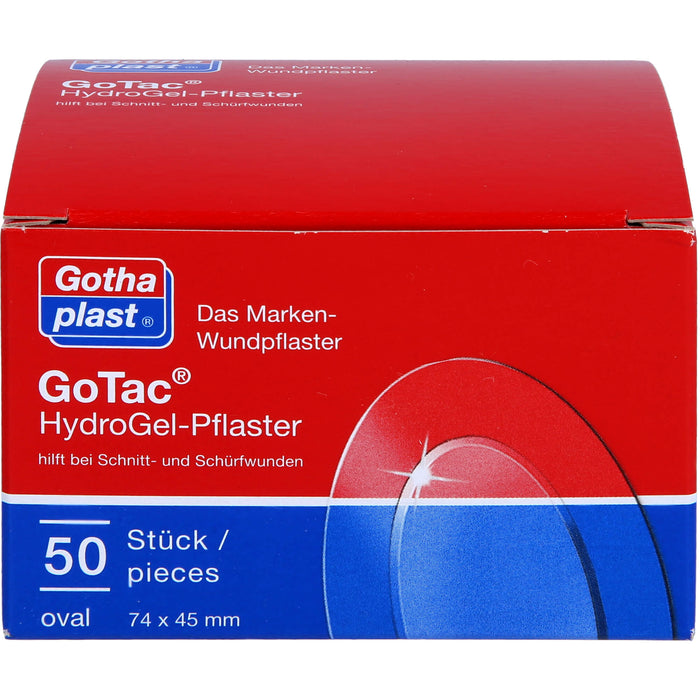 GoTac Hydro Gel-Pflaster 74x45 mm oval, 50 pcs. Patch