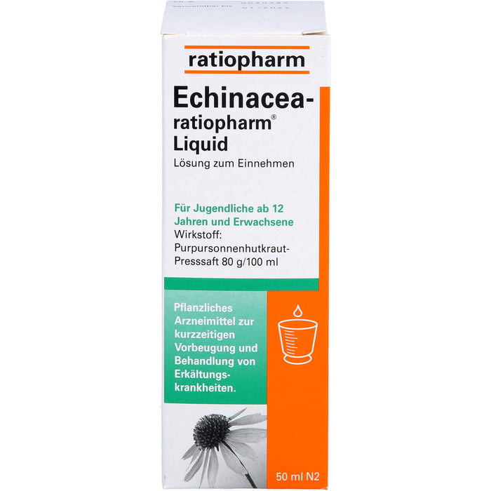 Echinacea-ratiopharm Liquid pflanzliches Immunstimulanz, 50 ml Lösung