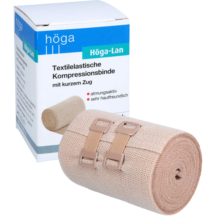 Höga-Lan textilelastische Kompressionsbinde mit kurzem Zug 8 cm x 5 m, 1 pc Bandage