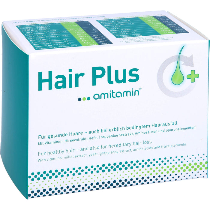 amitamin Hair Plus Kapseln für gesunde Haare, 60 pc Capsules