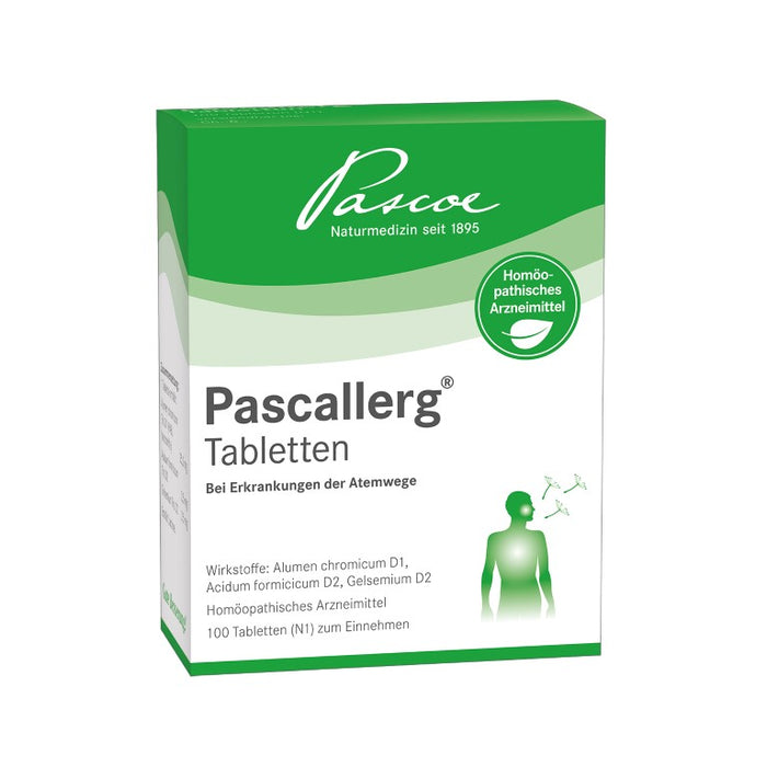 Pascallerg Tabletten  bei Erkrankungen der Atemwege, 100 pc Tablettes