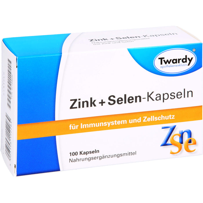 Twardy Zink + Selen-Kapseln für Immunsystem und Zellschutz, 100 pcs. Capsules