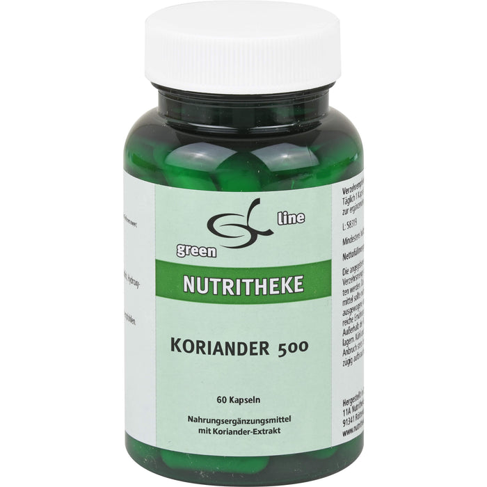 green line Nutritheke Koriander 500 Kapseln, 60 pc Capsules