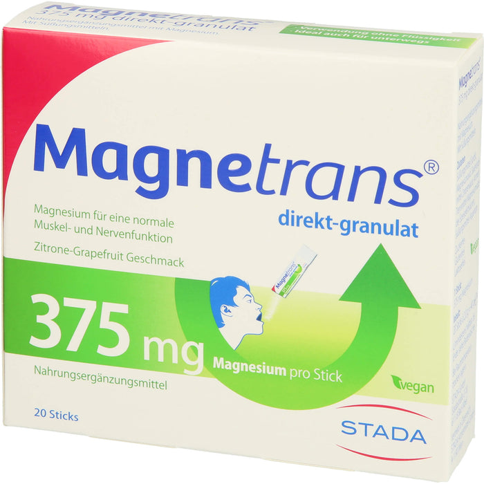 Magnetrans Direktgranulat 375 mg Sticks, 20 pcs. Sachets