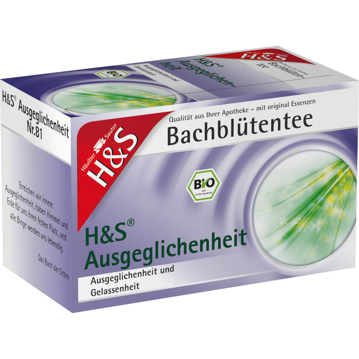 H&S Bachblütentee Ausgeglichenheit, 20 pc Sac filtrant