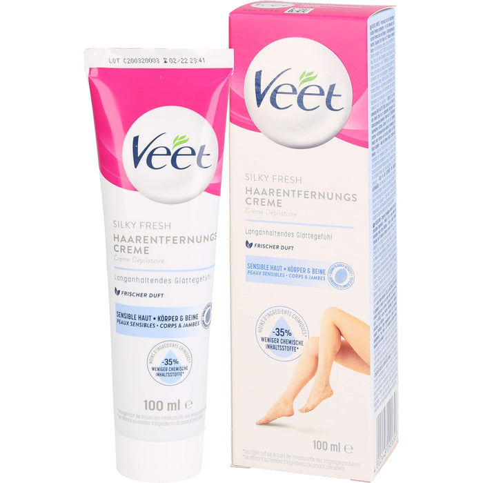 Veet Haarentfernungs-Creme Sensible Haut, 100 ml Cream