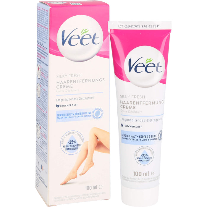 Veet Haarentfernungs-Creme Sensible Haut, 100 ml Cream