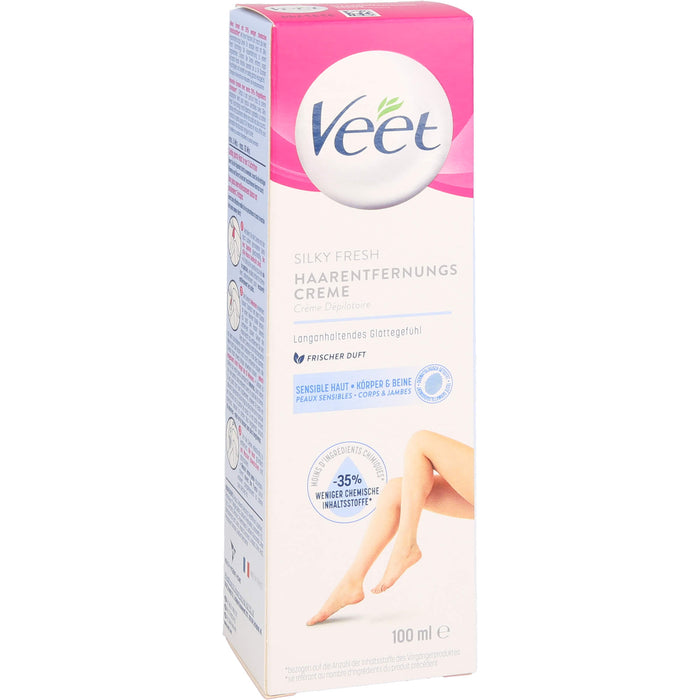 Veet Haarentfernungs-Creme Sensible Haut, 100 ml Cream