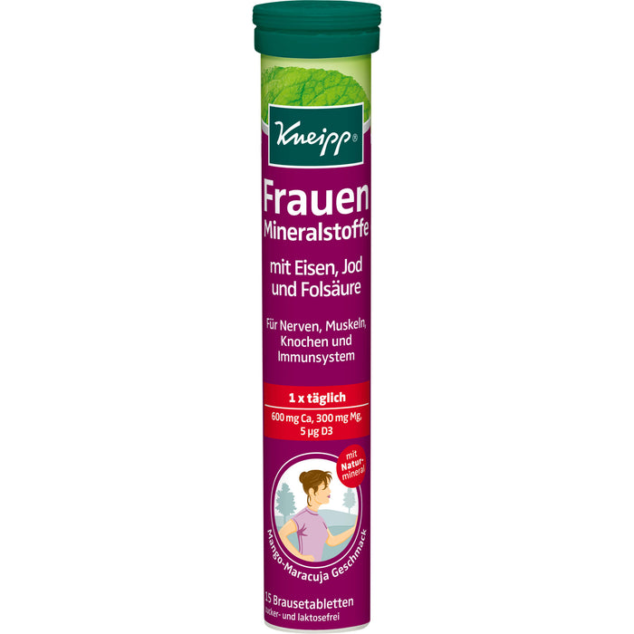 Kneipp Frauen Mineralstoffe mit Eisen, Jod und Folsäure Brausetabletten, 15 pcs. Tablets