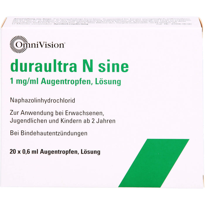 OmniVision duraultra N sine 1 mg/ml Augentropfen, 20 pc Pipettes à dose unique