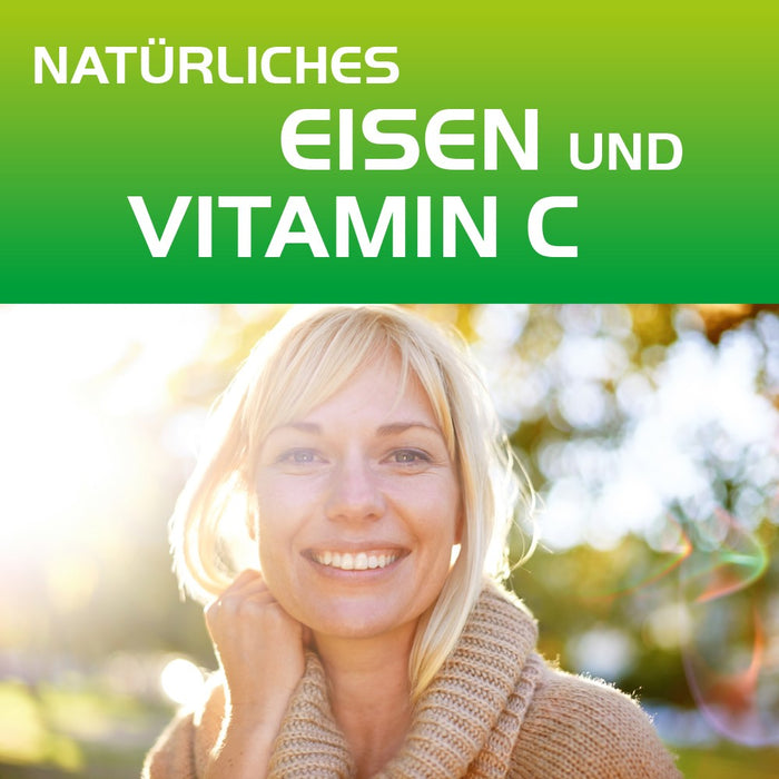 HEVERT Eisen + C pflanzliche Kapseln für Blutbildung, Energiestoffwechsel und zur Verringerung von Müdigkeit, 60 pcs. Capsules