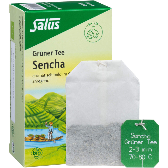 Salus Grüner Tee Sencha, 15 St. Filterbeutel