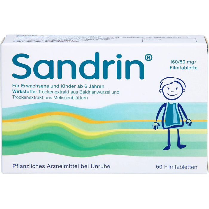 Sandrin Filmtabletten bei Unruhe, 50 pc Tablettes