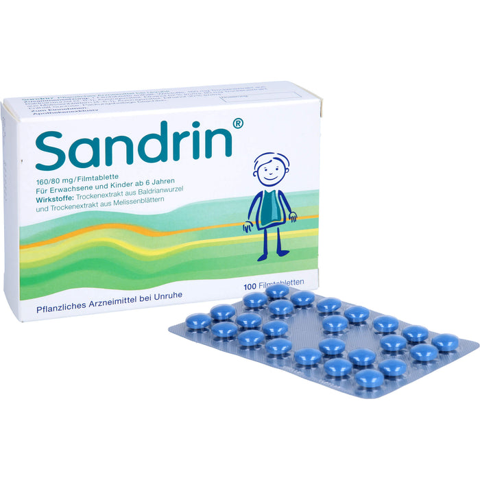 Sandrin Filmtabletten bei Unruhe, 100 pcs. Tablets