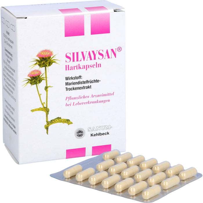 SANUM-KEHLBECK Silvaysan Hartkapseln bei Lebererkrankungen, 100 pc Capsules