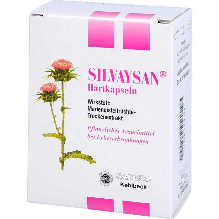 SANUM-KEHLBECK Silvaysan Hartkapseln bei Lebererkrankungen, 100 pcs. Capsules