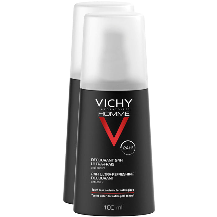 Vichy Homme DP Deo Zerstäuber, 2X100 ml SPR