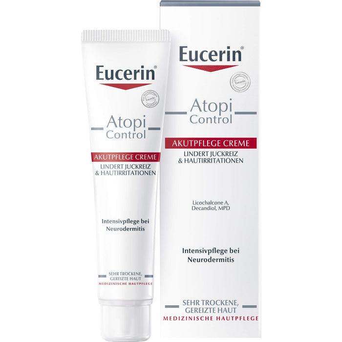 Eucerin AtopiControl Akutpflege Creme lindert Juckreiz, 40 ml Cream