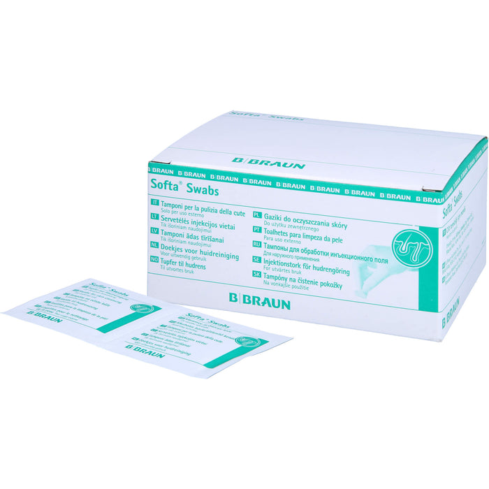 B. BRAUN Softa Swabs Tupfer zur Hautreinigung, 100 pc Écouvillon