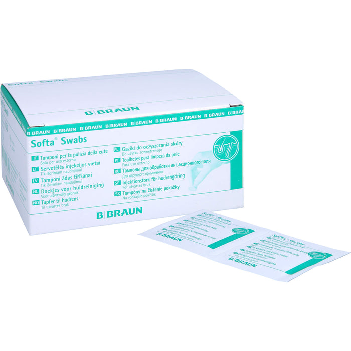 B. BRAUN Softa Swabs Tupfer zur Hautreinigung, 100 pc Écouvillon