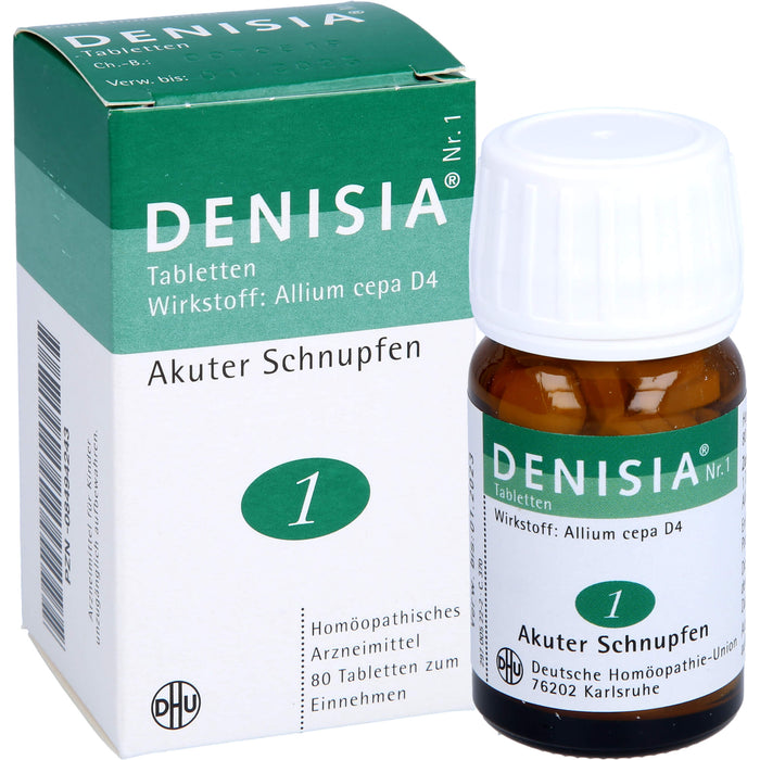 DHU DENISIA Nr. 1 Tabletten bei akutem Schnupfen, 80 pc Tablettes