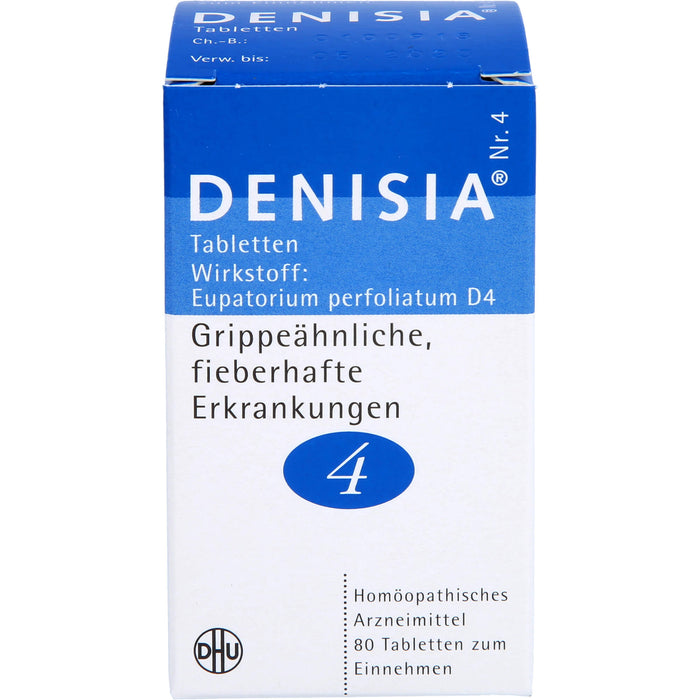 DHU DENISIA Nr. 4 Tabletten bei grippeähnlichen Erkrankungen, 80 pc Tablettes